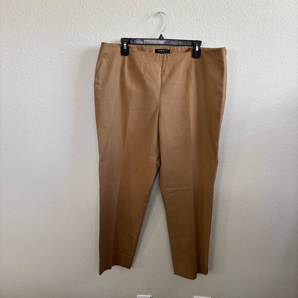 Lafayette 148 New York Light Brown Business Trousers Pants Office Career Size 14 - Picture 9 of 9